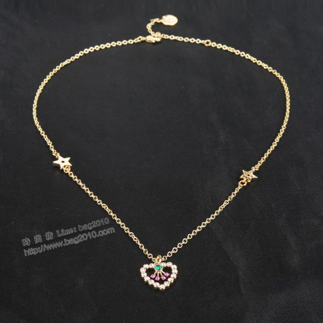 Dior飾品 迪奧經典熱銷款愛心字母項鏈  zgd1045